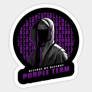 Purple Team | Hacker Design Sticker